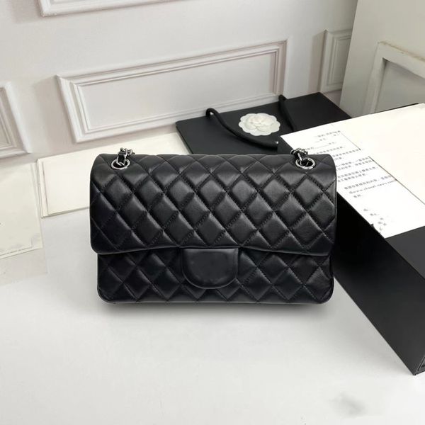 

shoulder bags chain crossbody bag designer bag flap bag women classic fashion lady handbag tote wallet caviar quilted 1112 25cm chain luxury
