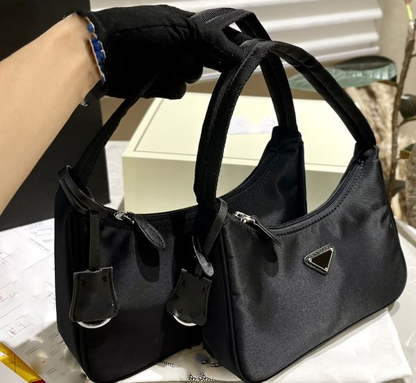 

prad hobo bag luxurys handbags designer shoulder bag underarm bag designer hobo shoulder bag classic womens handbag nylon material 5a+ quali