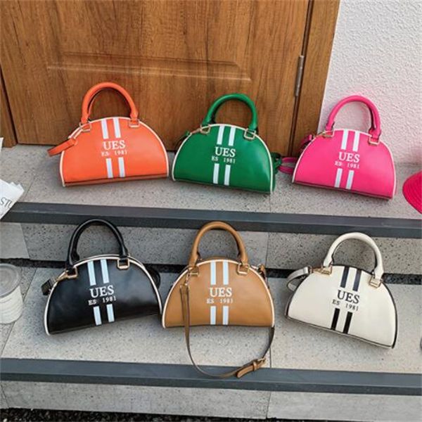 

luxury designer women's bag new fashion letter women's bag personalized style crossbody bag fashion brand pu handbag, Black