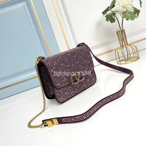 

handbag luxurys women diamond designer bags embedding women's shoulder crossbody crystal chain tote bag tm4b