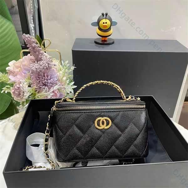 

wholesale genuine leather bag cosmetic bags designers totes women's fashion chain cross body shoulders bag caviar evening bags clutch t