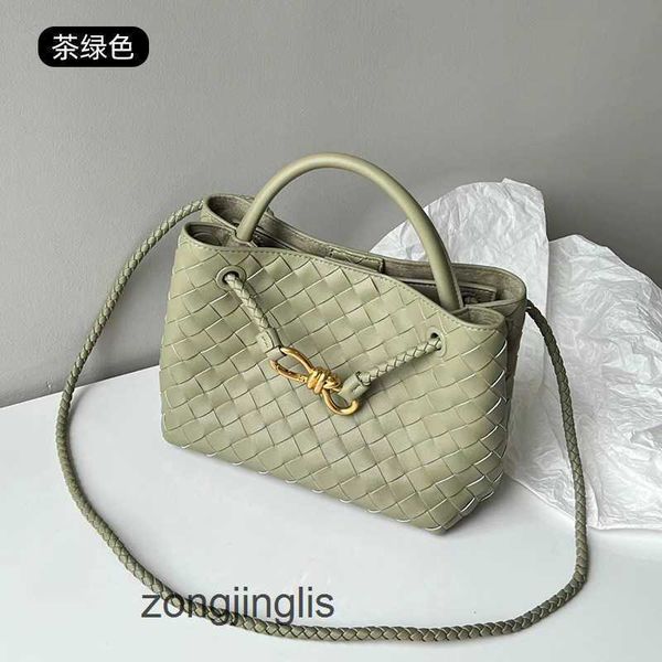 

handbag totes rope bag venetas woven 2023 andiamo buckle designer bags metal botteges small tote cowhide one shoulder crossbody women's