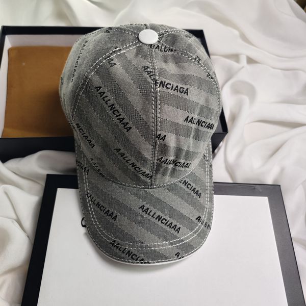

designer retro baseball cap men's and women's striped cap denim blend luxury beanie travel pullover hat summer sunscreen hat super, Blue;gray