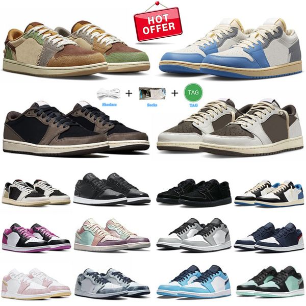 

low mens basketball shoes zion-williamson cactus jack x reverse mocha unc grey black phantom fragment olive all-star men women trainers spor