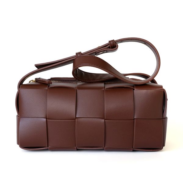 

9a woven waist pack leather women's bag single shoulder oblique straddle underarm bag macaron fashion large capacity texture handbag