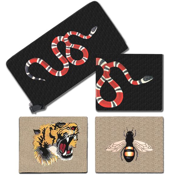 

wallets designer zipper wallet go yard purse short purse long wallet luxury lady women men fashion tiger snake head pattern wallet classic c, Red;black