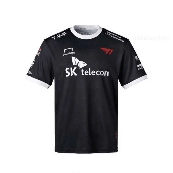 

men's t-shirts customized t1 team uniform can be customized name e-sports game short-sleeved csgo skt team t-shirt, White;black