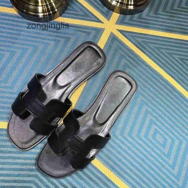 

wear slipper shoes h women oran designer slippers higversion sandal bear leather outside in summer 2023 spring large original standard flat