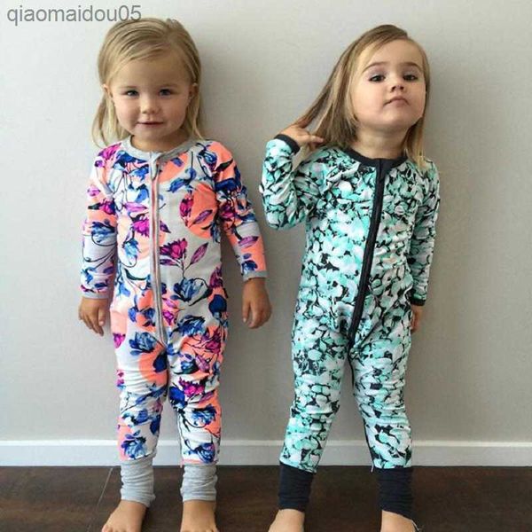 

newborn baby romper infant girls boys cartoon printed clothing long sleeve cotton jumpsuit toddler pajamas outfits spring autumn l230712, Blue