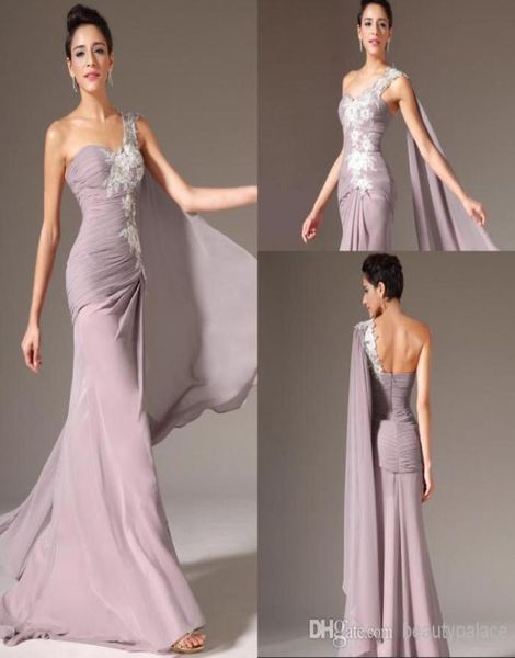 

puffy mermaid floor length chiffon one shoulder evening dresses white lace prom dresses ribbon evening gowns long2826341, Black;red