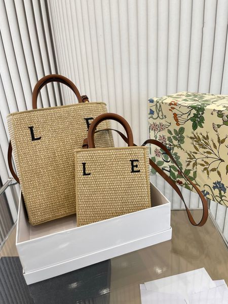 

designer women basket straw bag luxurious tote bag basket straw loewees bag designer hand woven cross body open beach handbag ladies summer