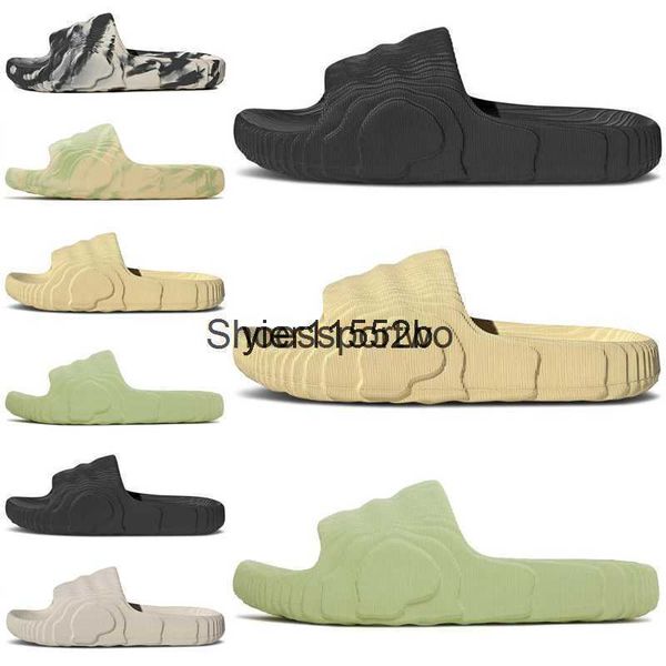 

yeezzys 2023 foam slides slippers desert sand bone glow green enflame orange ochre resin soot vermillion mineral blue onyx pure sandals men, Black