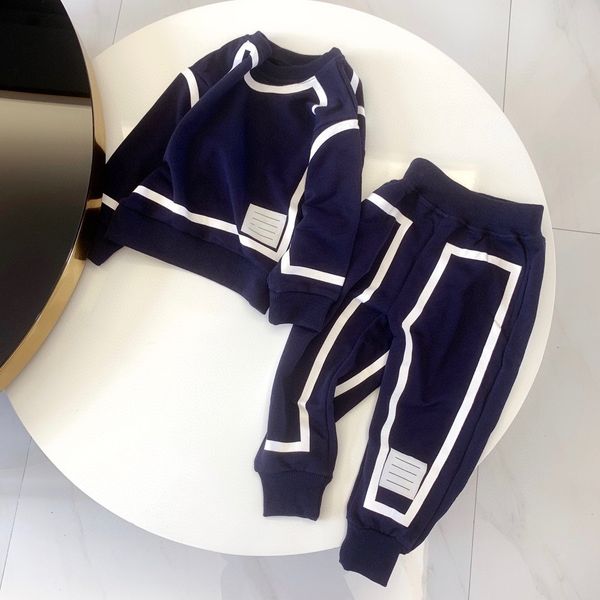 

baby sweater kids clothes kid designer sets toddler two piece set pullover new girls boys long sleeve brand children clothe letters sports c, White