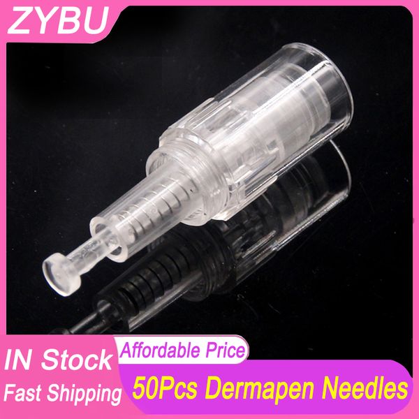 

50pcs electric derma pen needle 9/ 12/ 24/ 36/ 42/ nano pin tattoo micro needles cartridges screw port for mts meso therapy skin care tools