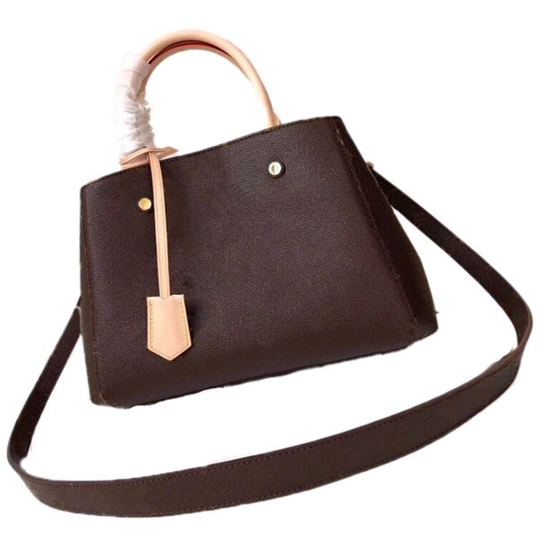 

7a totes bags shoulder crossbody handbag shopping bb designer classic brown canvas leather business fashion commuter bag 41055 29cm with box