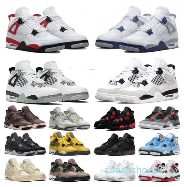 

4 basketball shoes kids big boy 4s midnight navy military black cat red cement thunder oil green white oreo lightning young boys trainers ki