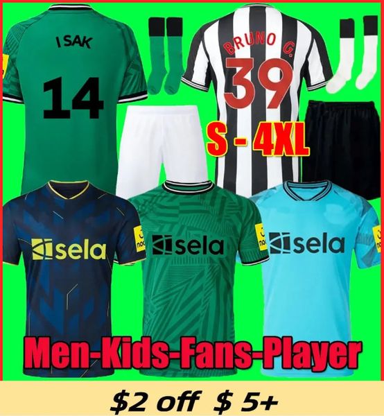

3XL  23 24 BRUNO G. soccer jerseys 2023 2024 WILSON SAINT NeWCasTLeS MAXIMIN ISAK UnITeDS Football Shirt Home Away Third Set Fans Player Version men kids Kit GK, 23 24 away player + patch2