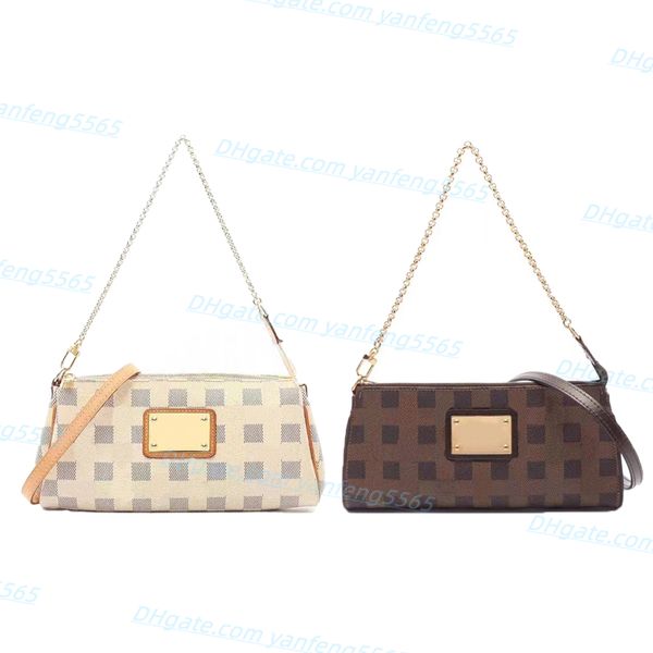 

luxury designer leather women's tote cross body bags fashion shopping purse pochette handbag classic brown plaid shoulder bag ladies cl