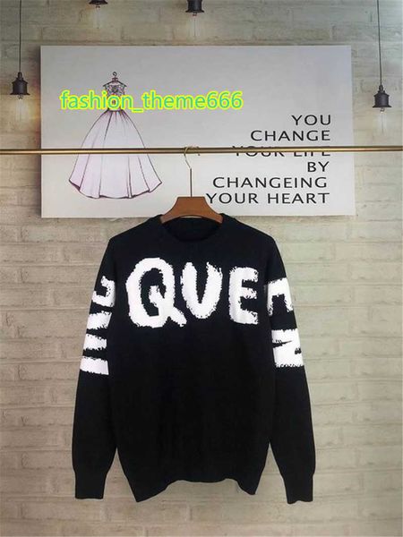 

women's tracksuits mens womens designers sweaters sweatshirt embroidery knitwear winter clothes classic series letter jacquard sweater, Gray