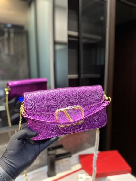 

new designers bags woman shoulder bags handbags temperament luxurys brand glistening messenger bag letter shopping wallet small square packa