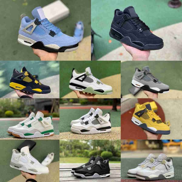 

jumpman pine green 4 4s basketball shoes mens women cool grey thunder trainer retro infrared violet ore military black cat cream sail blue w