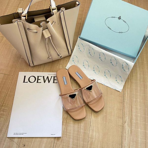 

luxury brand shoe summer sandals designer slippers slides floral brocade genuine leather flip flops man women shoes sandal effortlessly casu, Black