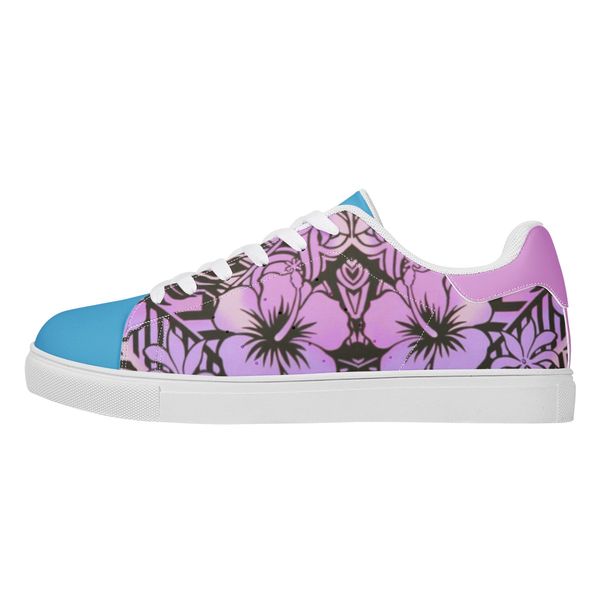 

custom pattern diy shoes mens womens purple flower sports trainers sneakers 36-48