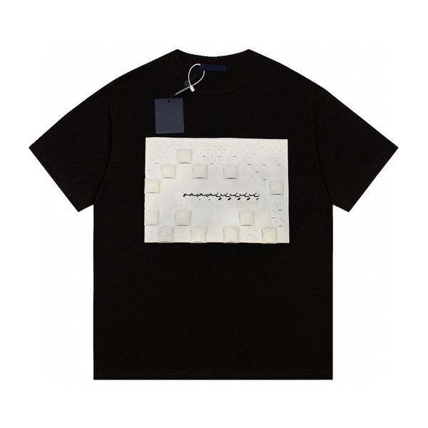 

men's plus tees & polos round neck embroidered and printed polar style summer wear with street pure cotton m set shorts tshirt 3w3t, Black;brown