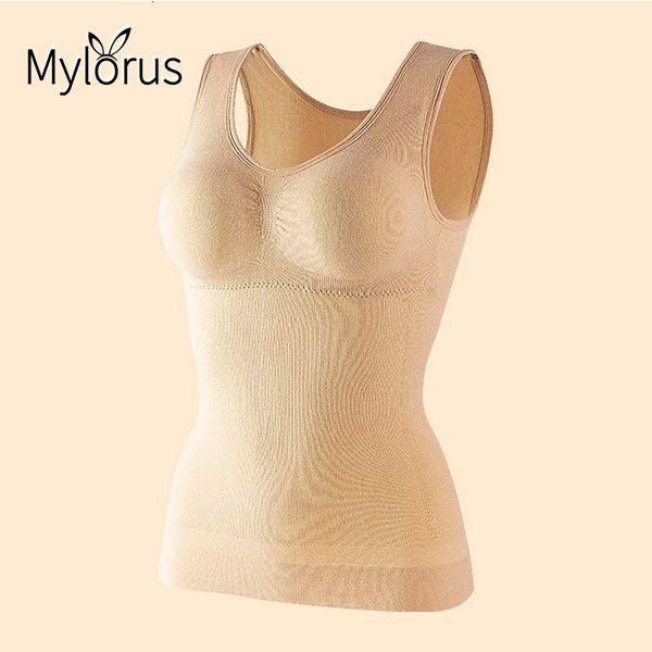 

women's shapers women shapewear padded tummy control tank slimming camisole removable body shaping compression vest corset 230721, Black;white