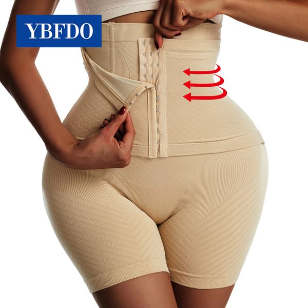 

waist tummy shaper ybfdo women waist trainer shapewear tummy control body shaper shorts hi-waist butt lifter thigh slimmer slimming buckle p