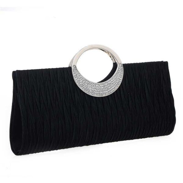 

evening bags fashion women elegant luxury rhinestone satin pleated evening bag party clutch purse and handbag for partystylishdesignerbags