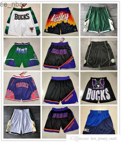 

phoenix''suns''men milwaukee''bucks''men retro basketball shorts pocket size short
