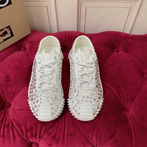 

luxury brand designer men women casual shoes track triple white black sneakers leather trainer nylon printed platform trainers 0722