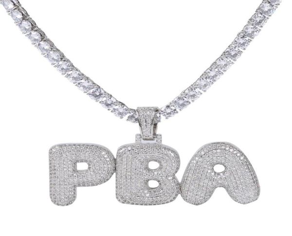 

az custom name letters name necklaces pendant charm for men women gold silver color cubic zirconia with rope chain gifts2157993