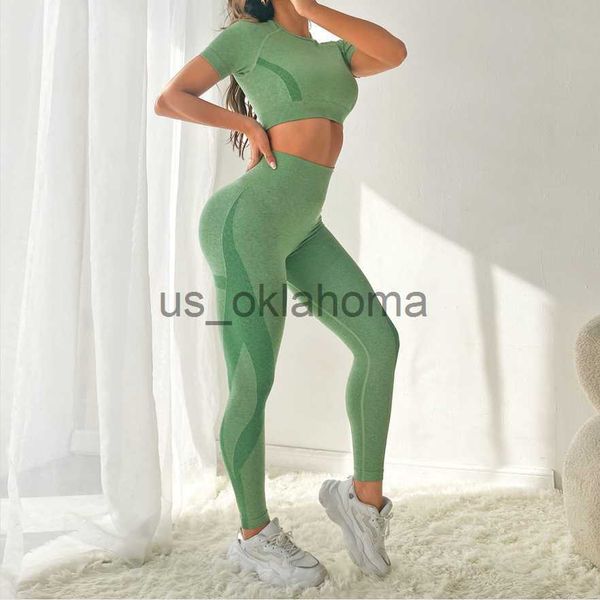 

yoga outfit yoge set woman's gym workout seamless yoga suit high waist leggings j230725