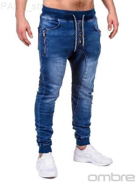 

men's jeans for men slim fit classic male denim jeans designer trousers casual skinny straight elasticity pants l230724, Blue