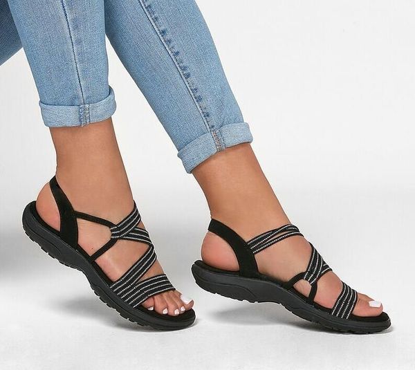 

sandals plus size women summer comfort soft sole flat beach shoes casual wedge s closed toe sandal 230724, Black