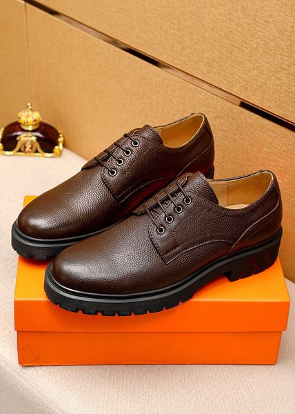 

2023 men dress shoes designer office business driving shoes male brand moccasins comfortable slip on party fashion oxfords size 38-45, Black