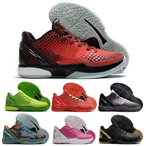 

kb mamba 6 protro basketball shoes men reverse grinch eybl prelude think pink bhm chaos lightbulb 2023 man luxurys trainer sneakers