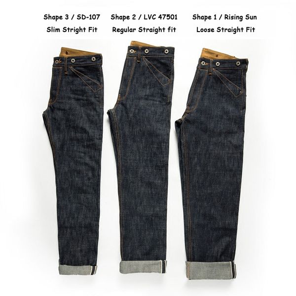 

men's jeans red tornado blacksmith buckle back 165oz raw selvedge denim straight leg 230724, Blue