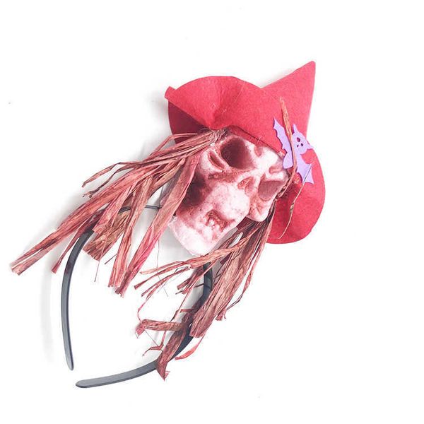 

halloween witch ghost hair hoop new selling props party supplies horror headwear, Black;brown