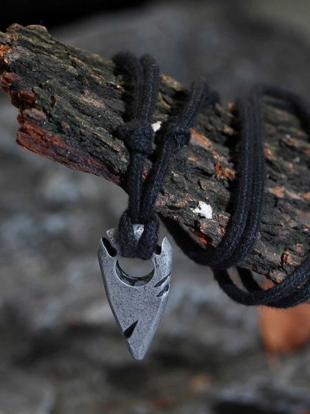 

men's accessories fashionable and popular men triangle charm necklace alloy for jewelry gift and for a stylish look, Silver