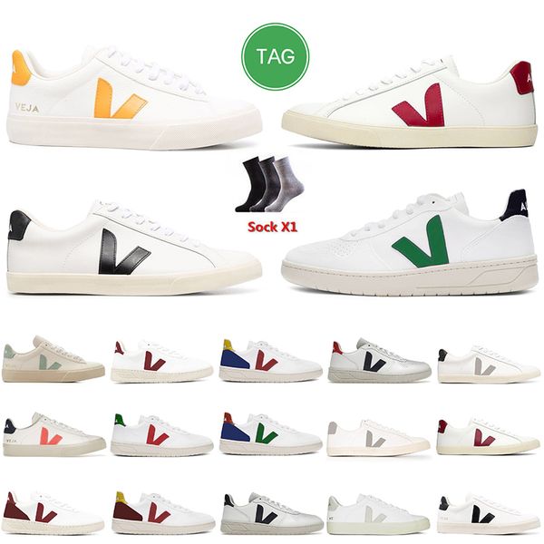 

2023 luxury brand veja womens shoes designer sneakers vejas white black fashion mens classic couples vegetarianism style original campo leat