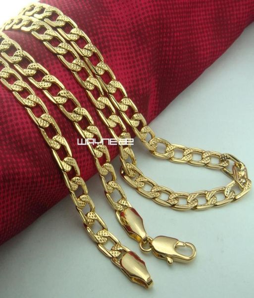 

men039s solid 18k gold filled necklace chain 50cm length 5mm n2732146140, Silver