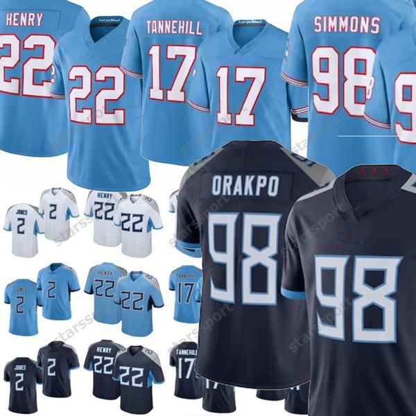

men women youth 10 deandre hopkins derrick henry 8 will levis peter skoronski football jersey jeffery simmons treylon burks ryan tannehill s, Black;red