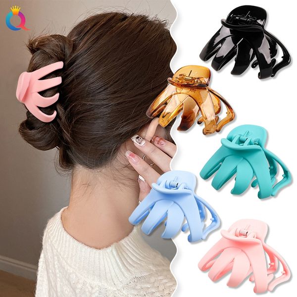 

fashion blogger designer jewelry irregular headwear eight claw hair clip geometric shark clip accessories barrettes hair wholesale zj25, Slivery;golden