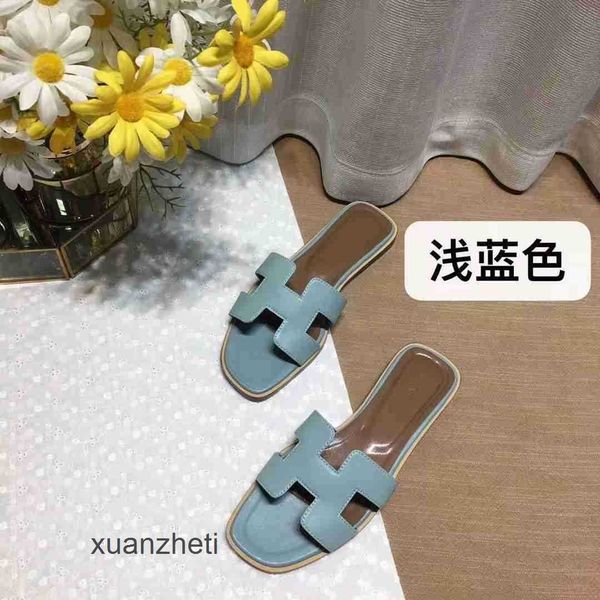 

women's oran sandal shoes slippers higsetting slipper bear 2023 summer designer beacleather leisure fashion wear rhinestone flat bottom