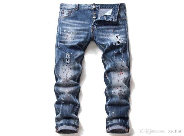 

men denim men039s jeans denim jeans hole cute casual slim hombre letter star man embroidery patchwork pant for trend brand skin3190331, Blue