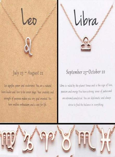 

rose gold constellation necklace zodiac sign horoscope pendant astrology birthday whitebrown gift message card for women6925263, Silver