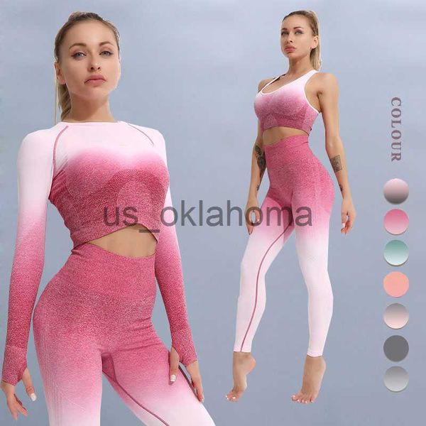 

yoga outfit women suit yoga set female clothing sportswear sport outfit for woman long sleeve workout clothes gym leggings fitness suits j23